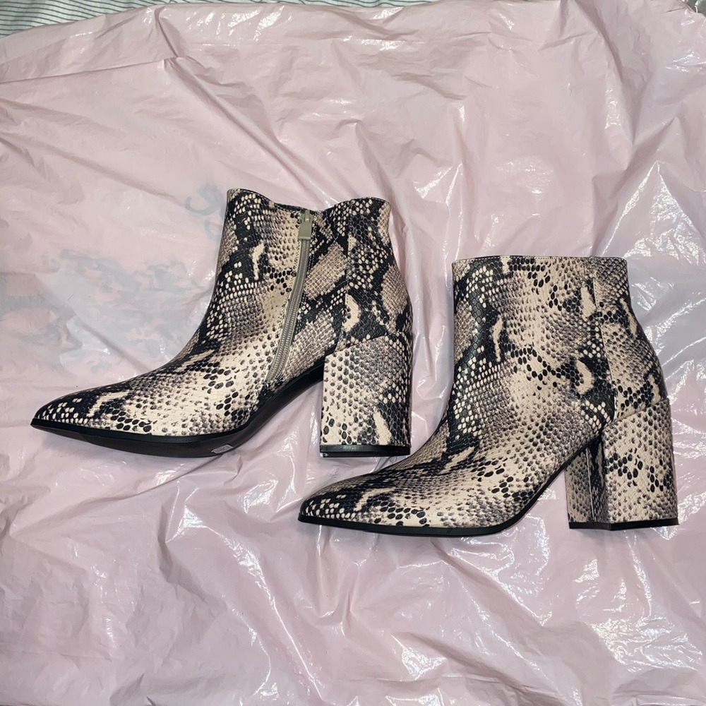 Torrid snakeskin ankle boot
